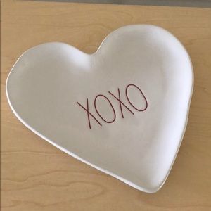 Rae Dunn XOXO trinket plate